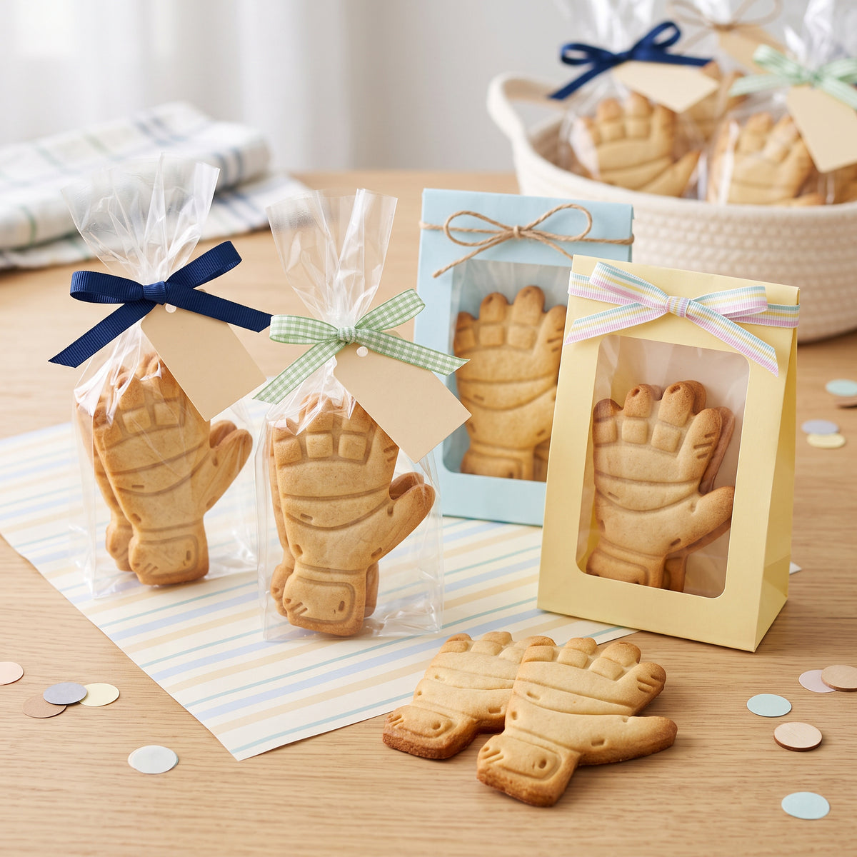 Torwarthandschuh-Keksausstecher mit Stempel – 7x4cm