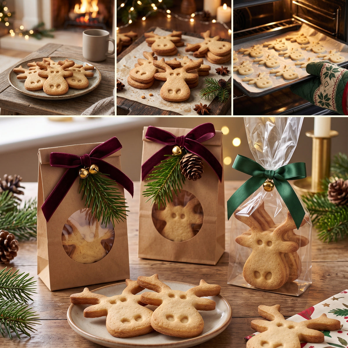 Elchkopf mit Nase – Weihnachts-Keksausstecher – 6x5cm