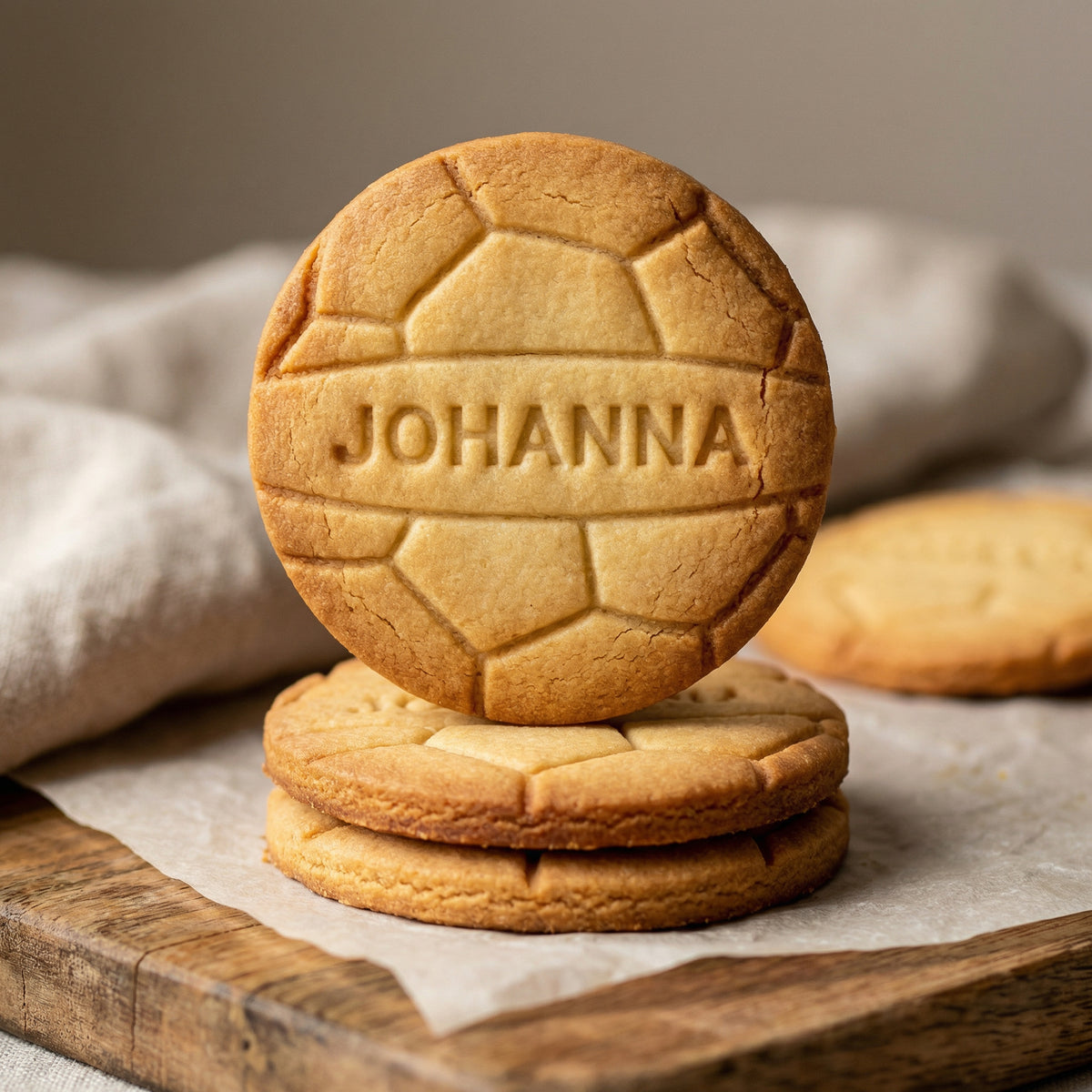 Personalisierter Fußball-Keksausstecher mit Name – 7x7cm