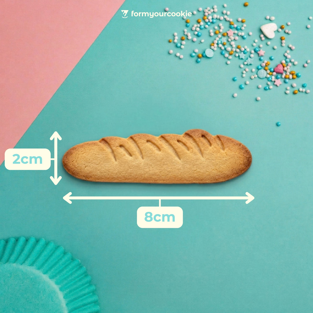 Baguette – Frankreich-Keksausstecher 8x2cm