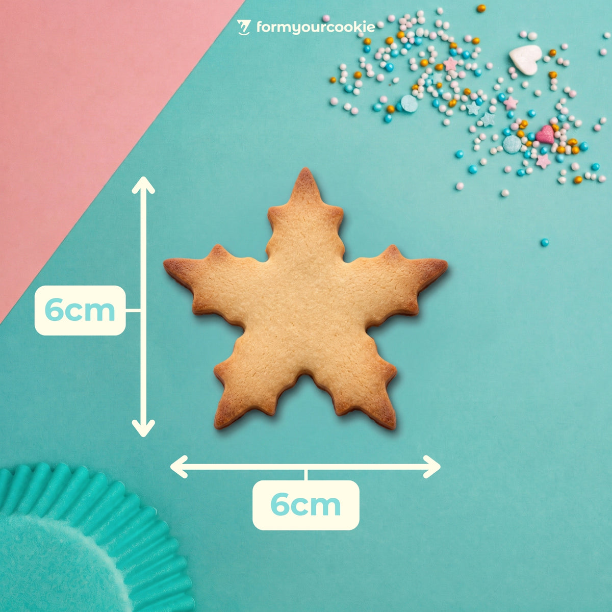 Schneeflocke – Weihnachts-Keksausstecher – 6x6cm