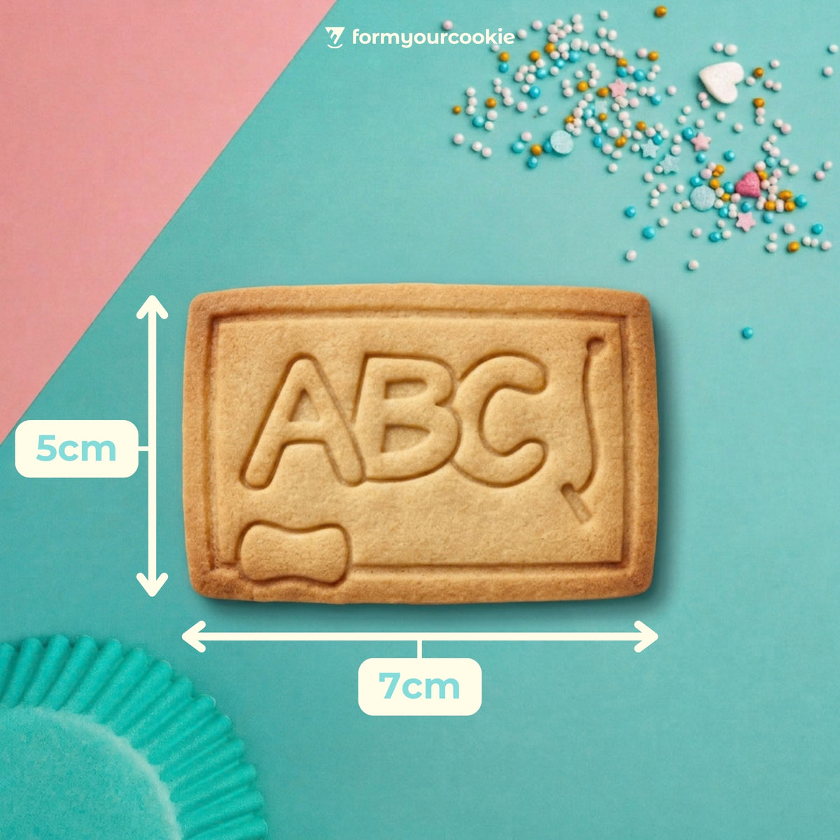 Tafel ABC – Schulanfang-Keksausstecher – 7x5cm