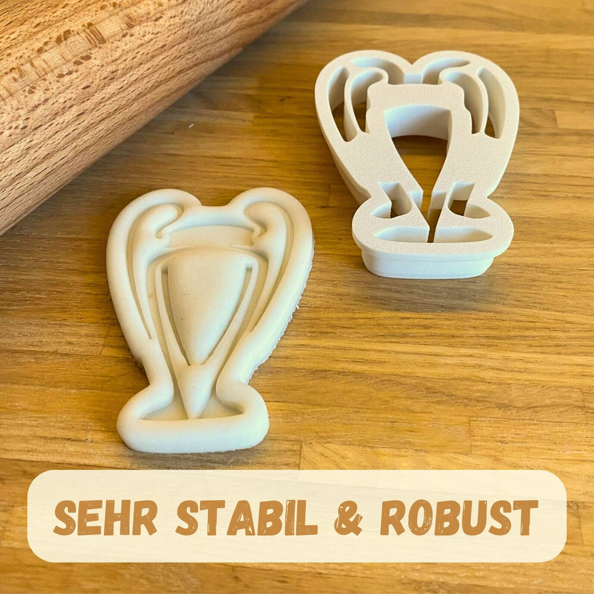 Stabiler Griff des Pokal-Keksausstechers