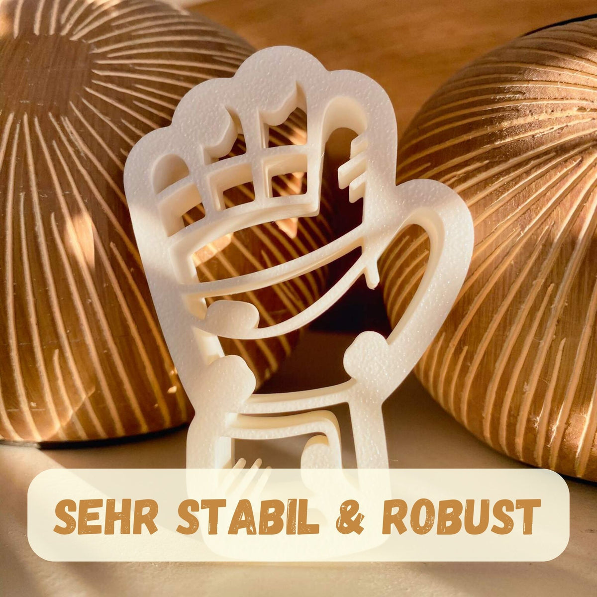 Stabiler Griff des Torwarthandschuh-Keksausstechers